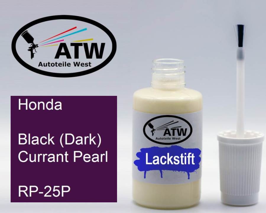 Honda, Black (Dark) Currant Pearl, RP-25P: 20ml Lackstift, von ATW Autoteile West.